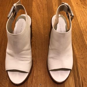 Zara sling back leather booties